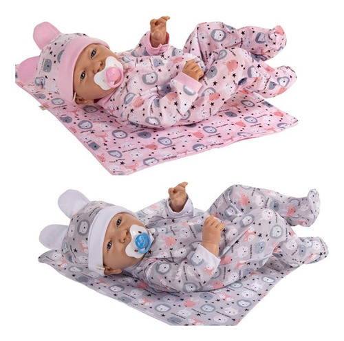 Muñecas Bebotes Reales Con Chupete Recien Nacido 35cm 118b 0