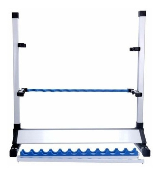 Pesca Blanca Portátil Rod 24 Rack Poste Soporte Aluminio Ale 0