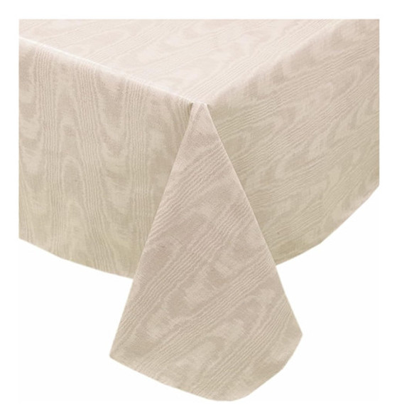 Newbridge Taupe Moire Mantel Ondulado Con Respaldo De Franel 0