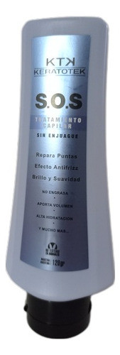 Tratamiento Capilar S.o.s Keratotek Sin Enjuague 120g 0