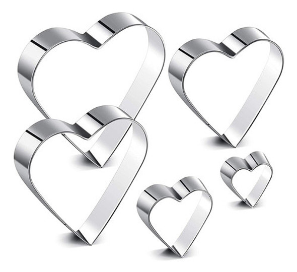 Conjunto De Cortador De Biscoitos Em Forma De Coração De 10 0