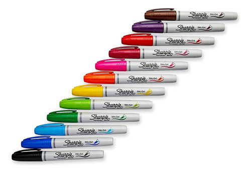 Caneta Sharpie Brush Blister Com 12 Cores 1