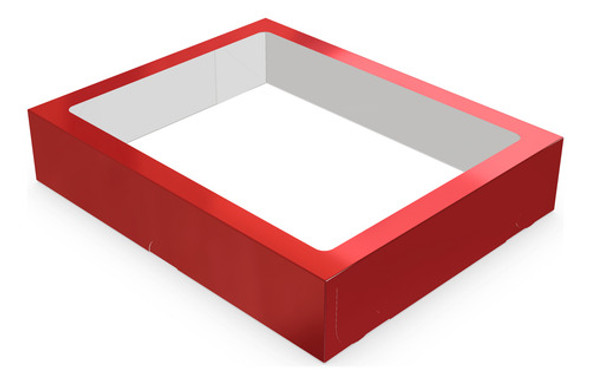 Caixa Laminada C/ Visor 20 Doce Vermelho Pct C/ 50 Unidades 0