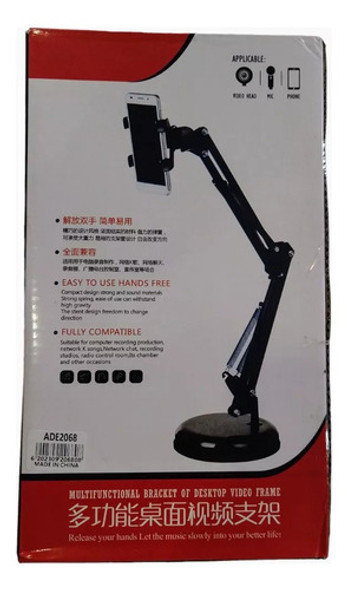 Soporte De Mesa Ó Escritorio Para Celular Brazo Articulado 1