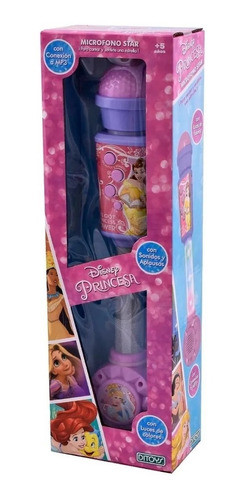 Princesas Micrófono Star C/luz, Sonido Y Conexión A Mp3 1