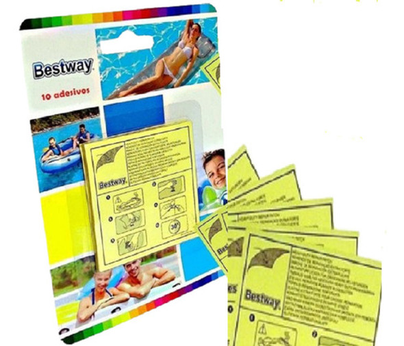 Pack De 10 Parches Reparación Piscinas Inflables Originales 0