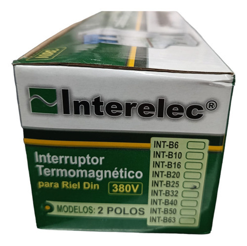 Caja X 6 Termicas Bipolar Interelec 16a 1