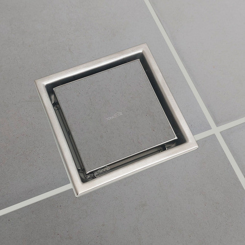 Ralo Oculto Inox 11x11 Tampa Invisível Quadrado Não É Pvc 1