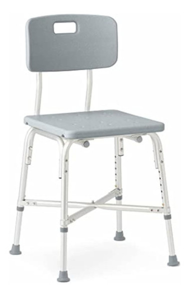 Medline Silla De Ducha Resistente Con Respaldo, 0