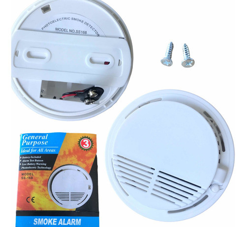 Sensor Detector De Humo - Autonomo Bateria 9 Volts - Pro 0