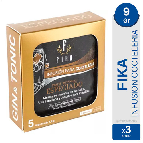 Infusion Especiada Cocteleria Garnish Fika Gin Tonic Pack X3 0