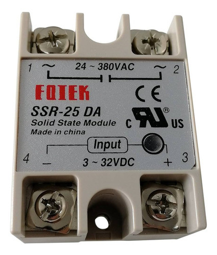 Rele Estado Solido Relay State Solid Ssr-24da 24a Ac 1