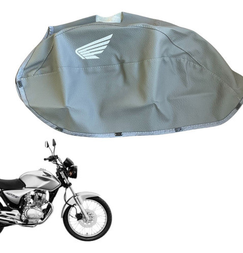 Capa Para Proteção De Tanque De Moto Titan 150 / 2008 Cinza 0