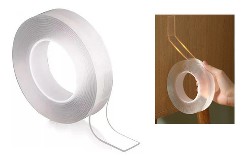 Cinta Doble Faz Magica 3m Nanotech Transparente Multiuso 0