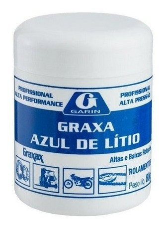 Graxa De Lítio Azul Para Rolamento Garin Profissional C/nf- 1
