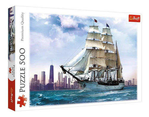 Puzzle Trefl Sailing Towards Chicago 500 Piezas 37120 Febo 0