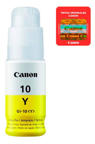 Botella De Tinta Canon Amarillo Gi-10 Y 70ml - Sportpolis 0