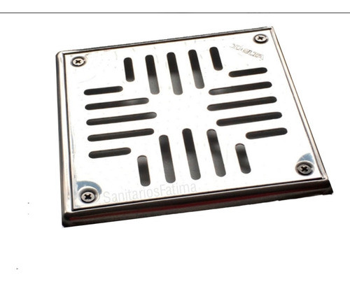 Rejilla De Acero Inoxidable Reforzada 12x12 Cm Con Marco 0