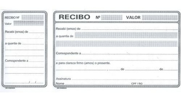 Recibo Comercial Com Canhoto 50 Fls C/5 Blocos 1