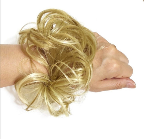 Rodete Dona De Cabello Sintético  Postizo Rubio Medio C/refl 0