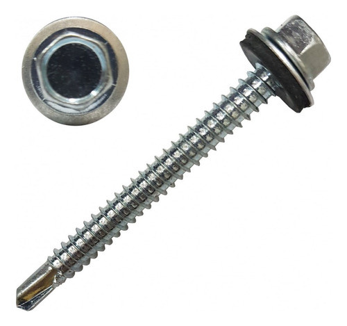 Tornillo Punta Mecha Cabeza Hexagonal 14 X 2  Por 200u. 0