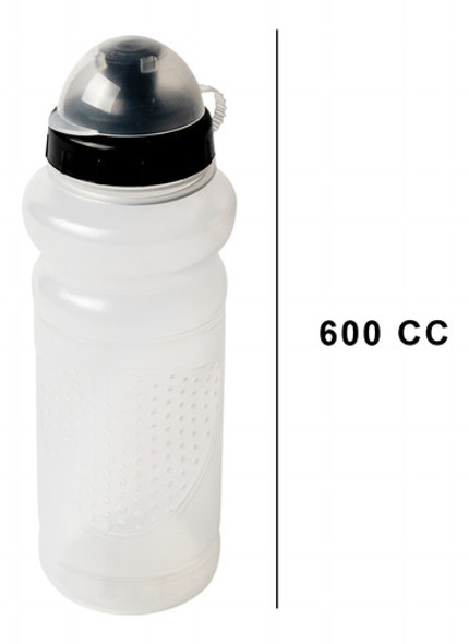 Caramañola Sports 600cc Con Tapa Transparente Plastica Vc 1