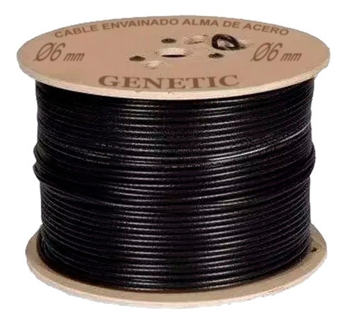 5 Mts Cable Acero 6mm Forrado Para Maquinas De Gimnasios 0