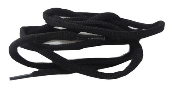 Par Cadarço Ovalado Tênis Ftness 1,10 Preto 0