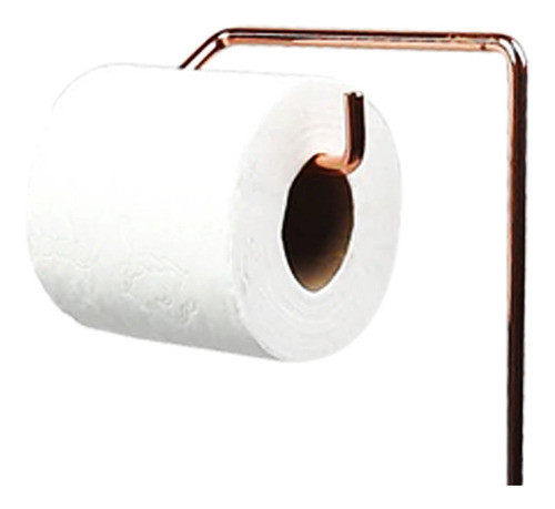 Suporte Porta Papel Hig Papeleira Lixeira Banheiro Rose Gold 1