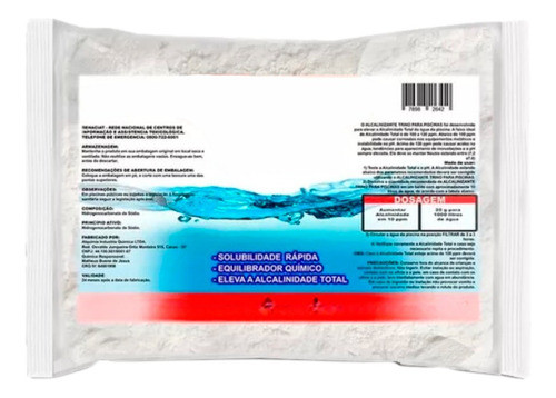 Bicarbonato De Sódio Premium 100% Puro Pacote 25 Kg 0