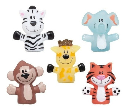 Conjunto De Dedoches Animais Do Safari - Buba 1