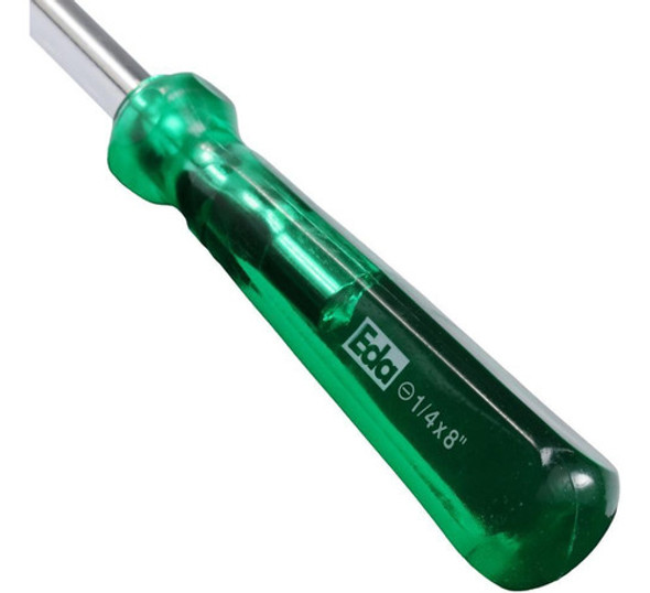 Kit Chave De Fenda 1/4 X 8'' Em Aço Cromo Vanadio 1