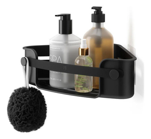 Organizador Ducha Flex  Adhesivo Negro 0