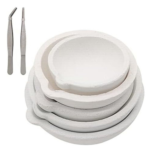 . Pacote Com 7 Cadinhos Cerâmicos De Quartzo, Cadinhos, 0