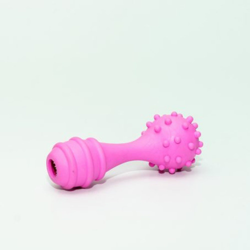 Guizo Sonoro Pets Brinquedo Haltere Com Cravos De Borracha 1