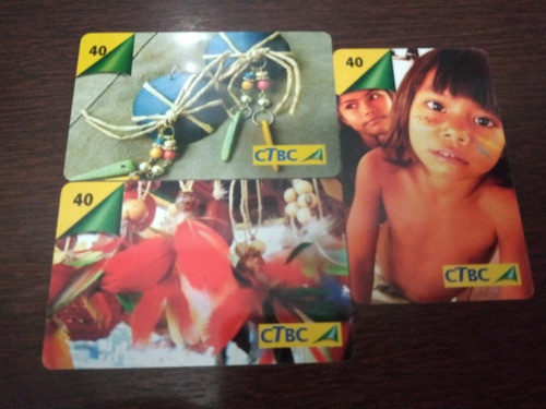 Cartões Telefonicos Série Dia Do Índio Ctbc 0