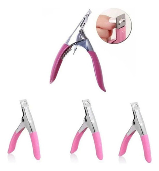 Kit 10 Alicate Cortador Unhas Tips Acrigel Gel Uv Postiça 1