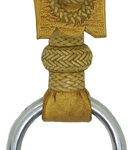 Presilla Asidera Fina Cuero Crudo Para Encimera Con Tejido 1