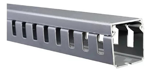 Cablecanal Ranurado Fino - 15x30mm - Gris - 2mts 0