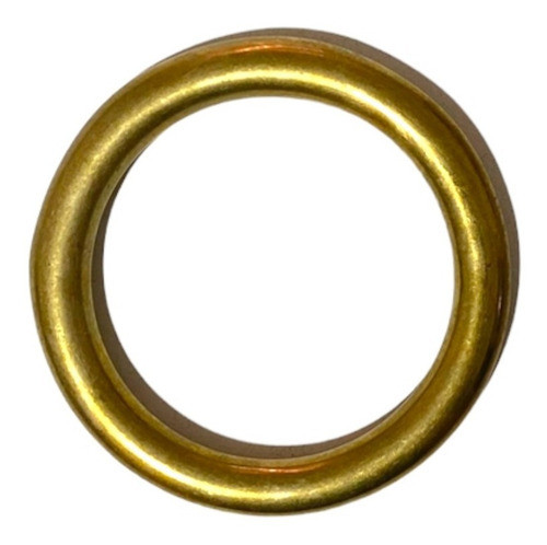 Argollas 25 Mm De Bronce Pulido 10u Artesanía Sogueros Apero 0