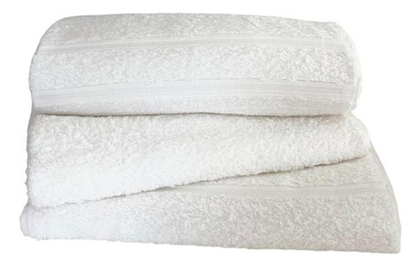 Toallon/toalla De Baño Fibran 100% Algodon 70x140 Cm Blanco 1
