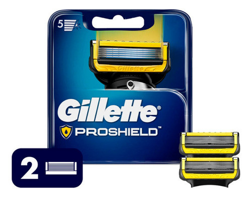 Gillette Proshield Repuesto Para Máquina De Afeitar X2 0