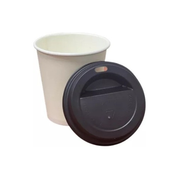 Vaso Polipapel Blanco 6oz C/tapa (180cc) X 100und 1 Vaso Polipapel Blanco 6oz C/tapa (180cc) X 100und 1