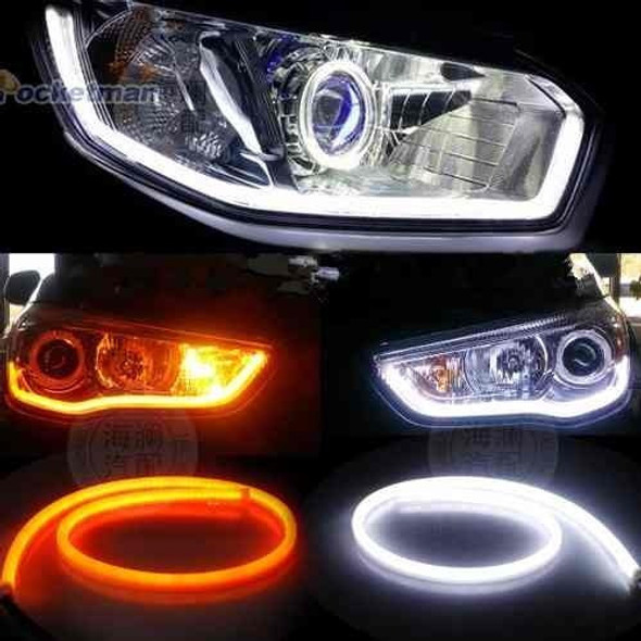 Tira Leds Luz Continua Farol 12v Flexible 60cm .x Par T120 1