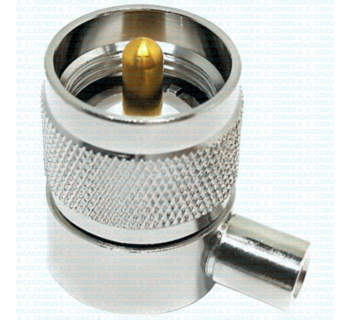 Conector Codo Macho Uhf Cable Rg-58 Fact. 0
