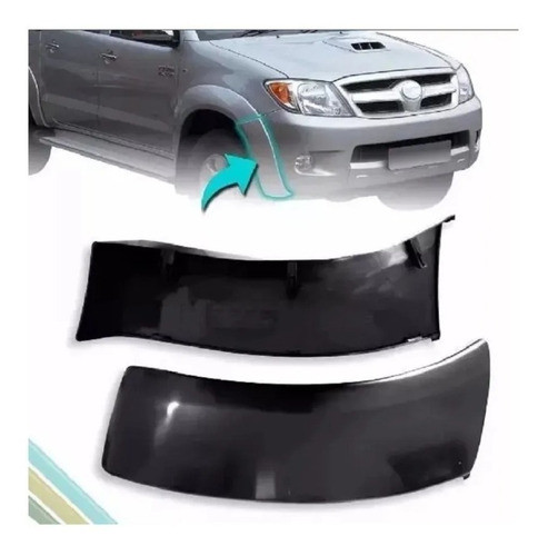 Juego Fender Moldura Delanter Pasarueda P/ Hilux 2005 A 2011 1