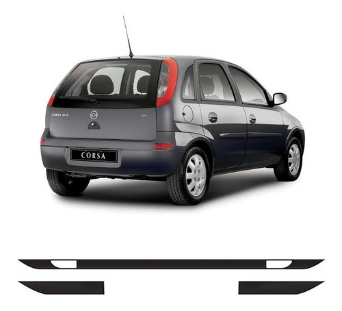 Friso Para-choque Pintado Gm Corsa Hatch 2002 A 2012 0