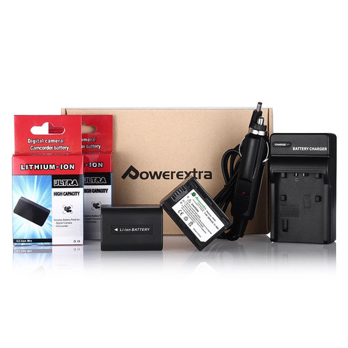 Baterías Np-fh70 De 2pcs + Cargador Para Sony Np-fh70 Np-fh6 1