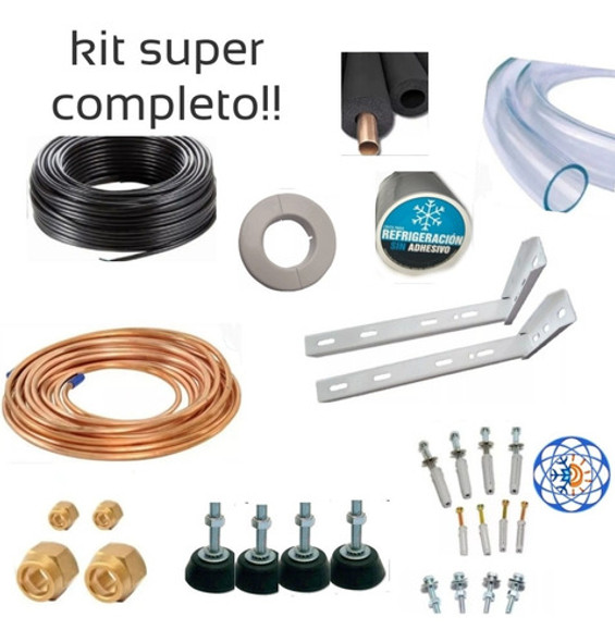 Super Kit Completo Aire Acond. 1/4 3/8 X 3mtrs 2500/3000 C/m 1
