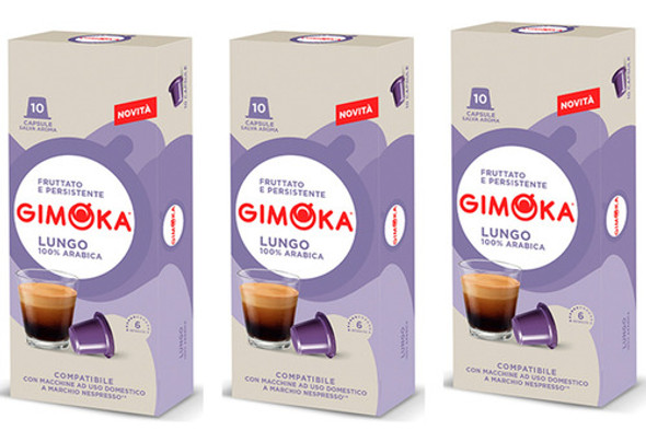 Cápsulas De Café Gimoka Lungo X 30u Nespresso 0